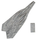 Opulent Paisley Ascot - Charcoal