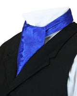 Opulent Paisley Ascot - Royal Blue