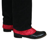 Premium Mens Button Spats - Red Duncan Jacquard (One Pair)