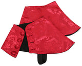 Premium Mens Button Spats - Red Duncan Jacquard (One Pair)