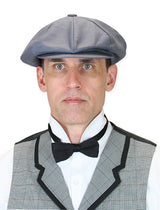 Linen Applejack Cap - Charcoal
