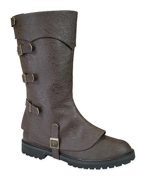 Convertible Boot - Brown Faux Leather
