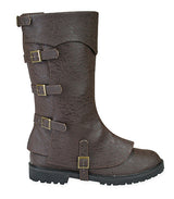 Convertible Boot - Brown Faux Leather