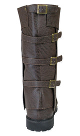 Convertible Boot - Brown Faux Leather