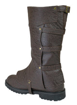 Convertible Boot - Brown Faux Leather
