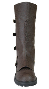 Convertible Boot - Brown Faux Leather