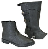 Convertible Boot - Black Faux Leather