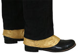 Premium Mens Button Spats - Gold Jacquard (One Pair)