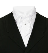 Satin Puff Tie - White Yukon