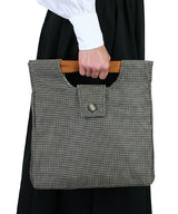 Small Carpetbag - Black Tweed