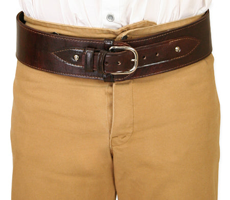 Powder Belt - Plain Brown Leather