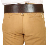 Powder Belt - Plain Brown Leather