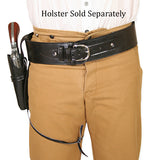 Powder Belt - Plain Black Leather