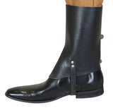 Deluxe Leather Gaiters - Black