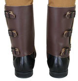 Deluxe Leather Gaiters - Brown (One Pair)