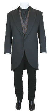 Traditional Cutaway Morning Coat - Charcoal