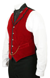 Bonaventure Velvet Vest - Red