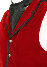 Bonaventure Velvet Vest - Red