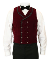 Gramercy Vest - Burgundy Velvet