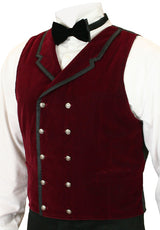 Gramercy Vest - Burgundy Velvet