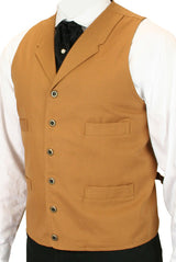 Classic Canvas Work Vest - Brown