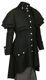 Madeline Inverness Coat - Black