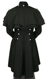 Madeline Inverness Coat - Black