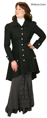 Madeline Inverness Coat - Black