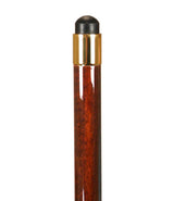 Faux Ivory Derby Walking Stick - Gold Tone