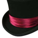 Hat Band - Burgundy Satin