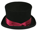 Hat Band - Burgundy Satin