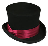 Hat Band - Burgundy Satin