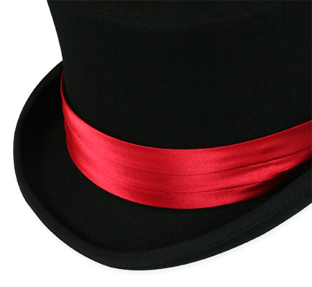 Hat Band - Red Satin