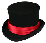 Hat Band - Red Satin