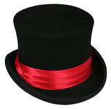 Hat Band - Red Satin