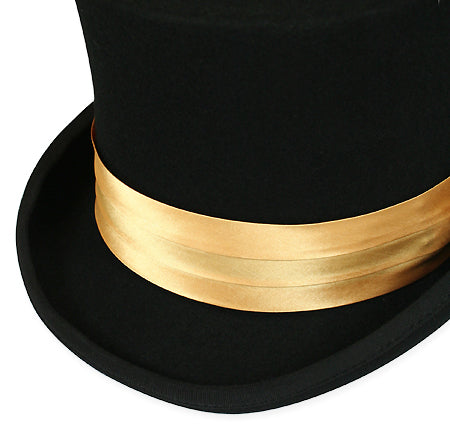 Hat Band - Gold Satin