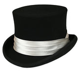 Satin Hat Band - Silver Gray