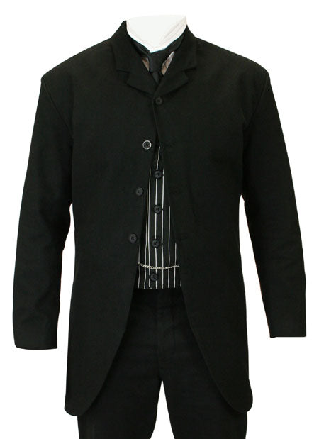 Livingston Cutaway Sack Coat - Black