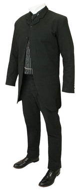 Livingston Cutaway Sack Coat - Black