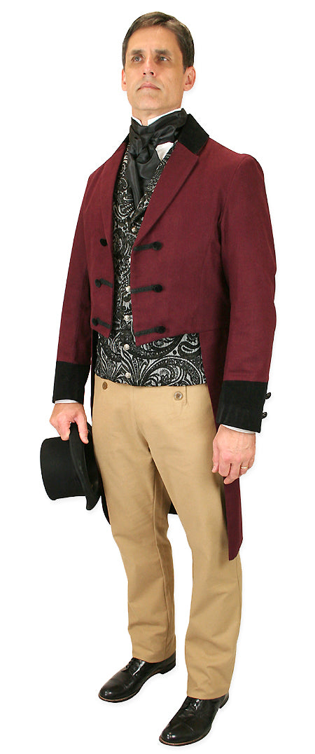Sovereign Regency Tailcoat - Burgundy