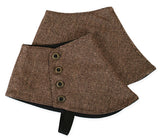 Premium Mens Button Spats - Walden Wool Tweed (One Pair)