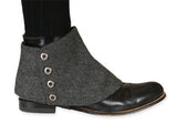 Premium Mens Button Spats - Burford Herringbone Tweed (One Pair)
