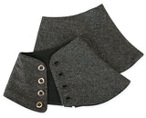 Premium Mens Button Spats - Burford Herringbone Tweed (One Pair)