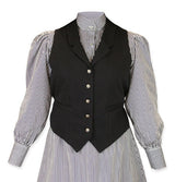 Ladies Classic Canvas Vest - Black