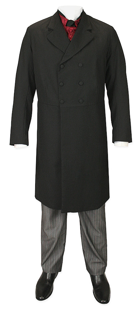 Double-Breasted Frock Coat - Black
