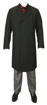 Double-Breasted Frock Coat - Black