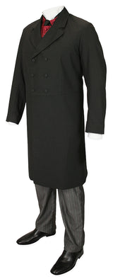 Double-Breasted Frock Coat - Black