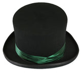 Hat Band - Emerald Green Satin