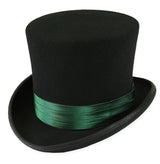 Hat Band - Emerald Green Satin