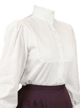 Muriel Pleated Blouse - White